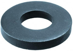 Gibraltar - M24 Screw, Steel Standard Flat Washer - 25mm ID x 60mm OD, 8mm Thick, Black Phosphate Finish - Eagle Tool & Supply