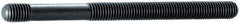Gibraltar - M10x1.50 160mm OAL Unequal Double Threaded Stud - Alloy Steel, Heat Treated Steel Finish, 100mm Long Thread Length, 13mm Short Thread Length, Metric - Eagle Tool & Supply