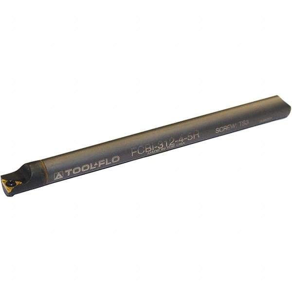 Tool-Flo - 0.3" Min Bore Diam, 4" OAL, 1/4" Shank Diam, FSBI Indexable Boring Bar - TDAB/TDCG Insert, Screw Holding Method - Eagle Tool & Supply