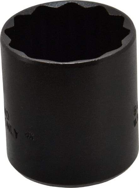 Proto - 1-5/16", 1/2" Drive, Standard Hand Socket - 12 Points, 1-3/4" OAL, Alloy Steel, Black Finish - Eagle Tool & Supply