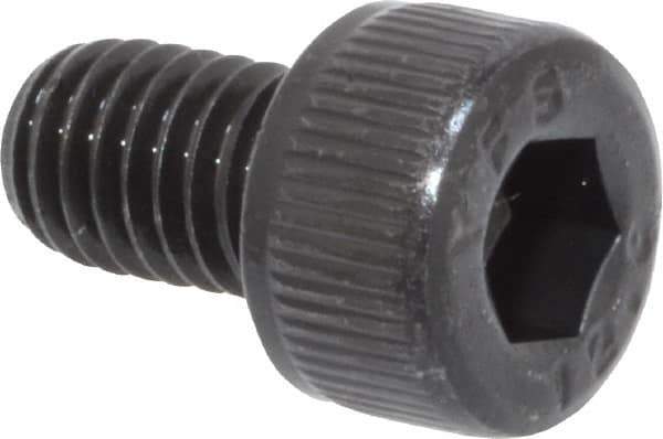 Value Collection - M5x0.80 Metric Coarse Hex Socket Drive, Socket Cap Screw - Grade 12.9 Alloy Steel, Black Oxide Finish, Fully Threaded, 8mm Length Under Head - Eagle Tool & Supply