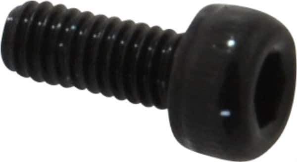 Value Collection - M2.5x0.45 Metric Coarse Hex Socket Drive, Socket Cap Screw - Grade 12.9 Alloy Steel, Black Oxide Finish, Fully Threaded, 6mm Length Under Head - Eagle Tool & Supply