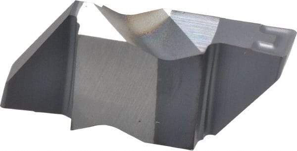 Kennametal - 4189NG K Grade KC5025, 4.8mm Cutting Width Carbide Grooving Insert - 6.35mm Max Depth of Cut, Right Hand, 0.57mm Corner Radius, TiAlN Finish - Eagle Tool & Supply