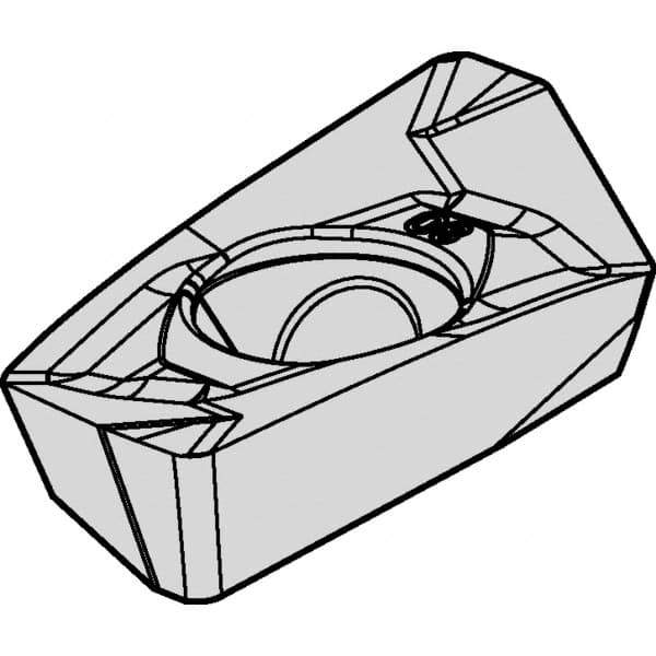 Kennametal - EP1816 GD Grade KCPM40 Carbide Milling Insert - TiAlN/AlCrN Finish, 0.2165" Thick, 1/16" Corner Radius - Eagle Tool & Supply