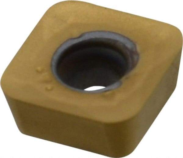 Kennametal - SPCT31255 LD2 Grade KC725M Carbide Milling Insert - TiN/TiCN/TiN Finish, 5/32" Thick, 10mm Inscribed Circle, 2mm Corner Radius - Eagle Tool & Supply