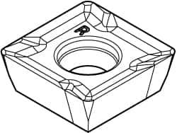 Kennametal - SPCT3125 LE Grade KC410M Carbide Milling Insert - TiB2 Finish, 5/32" Thick, 10mm Inscribed Circle, 0.8mm Corner Radius - Eagle Tool & Supply