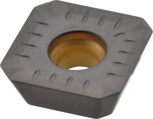 Kennametal - SEKT443 GP2 Grade KCK15 Carbide Milling Insert - TiN/TiCN/Al2O3 Finish, 3/16" Thick, 14mm Inscribed Circle, 1mm Corner Radius - Eagle Tool & Supply
