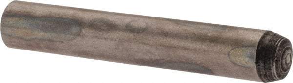 Value Collection - 4mm Diam x 25mm Pin Length Alloy Steel Standard Dowel Pin - C 58-62 Hardness, 5,930 Lb Breaking Strength, 1 Rounded End - Eagle Tool & Supply