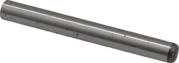Value Collection - 4mm Diam x 35mm Pin Length Alloy Steel Standard Dowel Pin - C 58-62 Hardness, 5,930 Lb Breaking Strength, 1 Rounded End - Eagle Tool & Supply