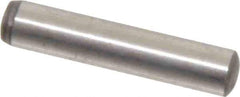 Value Collection - 5mm Diam x 25mm Pin Length Alloy Steel Standard Dowel Pin - C 58-62 Hardness, 9,270 Lb Breaking Strength, 1 Rounded End - Eagle Tool & Supply