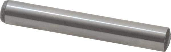 Value Collection - 5mm Diam x 35mm Pin Length Alloy Steel Standard Dowel Pin - C 58-62 Hardness, 9,270 Lb Breaking Strength, 1 Rounded End - Eagle Tool & Supply