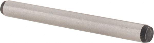 Value Collection - 5mm Diam x 50mm Pin Length Alloy Steel Standard Dowel Pin - C 58-62 Hardness, 9,270 Lb Breaking Strength, 1 Rounded End - Eagle Tool & Supply