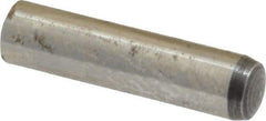 Value Collection - 6mm Diam x 25mm Pin Length Alloy Steel Standard Dowel Pin - C 58-62 Hardness, 13,300 Lb Breaking Strength, 1 Rounded End - Eagle Tool & Supply