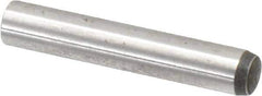 Value Collection - 6mm Diam x 35mm Pin Length Alloy Steel Standard Dowel Pin - C 58-62 Hardness, 13,300 Lb Breaking Strength, 1 Rounded End - Eagle Tool & Supply