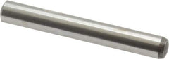 Value Collection - 6mm Diam x 45mm Pin Length Alloy Steel Standard Dowel Pin - C 58-62 Hardness, 13,300 Lb Breaking Strength, 1 Rounded End - Eagle Tool & Supply