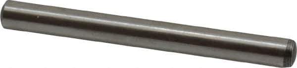 Value Collection - 6mm Diam x 60mm Pin Length Alloy Steel Standard Dowel Pin - C 58-62 Hardness, 13,300 Lb Breaking Strength, 1 Rounded End - Eagle Tool & Supply