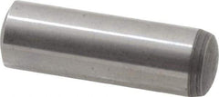 Value Collection - 8mm Diam x 25mm Pin Length Alloy Steel Standard Dowel Pin - C 58-62 Hardness, 23,700 Lb Breaking Strength, 1 Rounded End - Eagle Tool & Supply