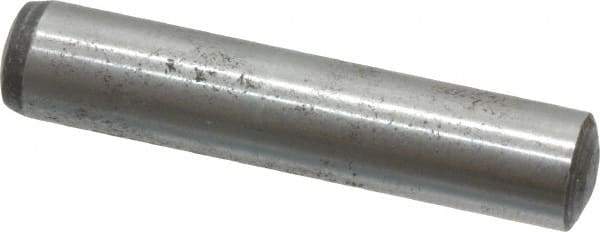 Value Collection - 8mm Diam x 40mm Pin Length Alloy Steel Standard Dowel Pin - C 58-62 Hardness, 23,700 Lb Breaking Strength, 1 Rounded End - Eagle Tool & Supply