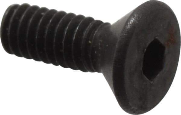 Value Collection - #1-72 UNF Hex Socket Drive, 82° Flat Screw - Alloy Steel, Black Oxide Finish, Fully Threaded, 1/4" OAL - Eagle Tool & Supply
