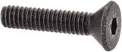 Value Collection - #1-72 UNF Hex Socket Drive, 82° Flat Screw - Alloy Steel, Black Oxide Finish, Fully Threaded, 3/8" OAL - Eagle Tool & Supply