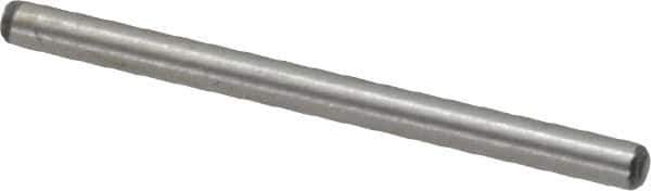 Value Collection - 1/16" Diam x 7/8" Pin Length Alloy Steel Standard Dowel Pin - C 50-58 Hardness, 800 Lb Breaking Strength, 1 Beveled & 1 Rounded End - Eagle Tool & Supply