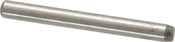 Value Collection - 3/32" Diam x 7/8" Pin Length Alloy Steel Standard Dowel Pin - C 50-58 Hardness, 1,800 Lb Breaking Strength, 1 Beveled & 1 Rounded End - Eagle Tool & Supply