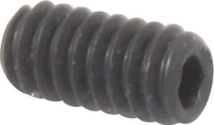 Value Collection - M2.0x0.40 Metric Coarse, 4mm OAL, Cup Point Set Screw - Grade 14.9 (45H) Alloy Steel, 0.9mm Key - Eagle Tool & Supply