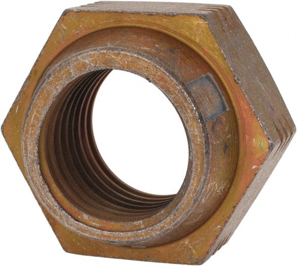 Made in USA - 1-1/2 - 6 UNC Grade L9 Hex Lock Nut with Distorted Thread - Eagle Tool & Supply