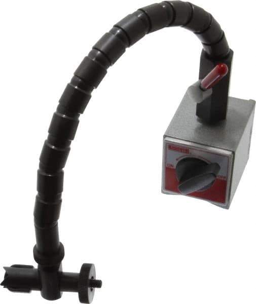 Value Collection - 2-5/16" Long x 2-3/8" Wide x 2-5/32" High Magnetic Indicator Base with On/Off Switch - Flexible Arm - Eagle Tool & Supply