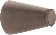 Cratex - 5/8" Max Diam x 1" Long, Taper, Rubberized Point - Medium Grade, Silicon Carbide, 1/4" Arbor Hole, Unmounted - Eagle Tool & Supply