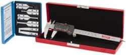 SPI - 6" OAL, Accurate up to 0.001", Caliper O-Ring Groove Gage - 5 Pieces - Eagle Tool & Supply