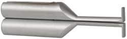 SPI - Accurate up to 0.001", 0.025" Wide Flange, 0.2" Groove Depth, Hard Chrome Steel Caliper Groovemaster - 1 Piece, 1" Bore Depth, For Use with 6" Vernier, Dial & Digital Calipers - Eagle Tool & Supply