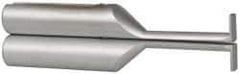 SPI - Accurate up to 0.001", 0.025" Wide Flange, 0.2" Groove Depth, Hard Chrome Steel Caliper Groovemaster - 1 Piece, 1" Bore Depth, For Use with 6" Vernier, Dial & Digital Calipers - Eagle Tool & Supply