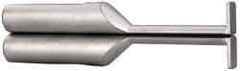 SPI - Accurate up to 0.001", 0.04" Wide Flange, 0.255" Groove Depth, Hard Chrome Steel Caliper Groovemaster - 1 Piece, 1-1/4" Bore Depth, For Use with 6" Vernier, Dial & Digital Calipers - Eagle Tool & Supply