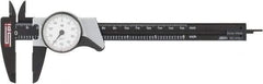 SPI - 0" to 6" Range, 0.001" Graduation, 0.1" per Revolution, Dial Caliper - White Face, 1.57" Jaw Length - Eagle Tool & Supply