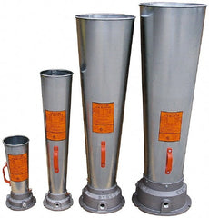 AIR Systems - Venturi Style Pneumatic Blowers; SCFM @ 40 PSIG (Air Consumed): 36 ; SCFM @ 60 PSIG (Air Consumed): 50 ; SCFM @ 80 PSIG (Air Consumed): 62 ; Horn Material: Galvanized Steel ; NPT Size (Inch): 1/2 ; Overall Length (Decimal Inch): 16.3100 - Exact Industrial Supply