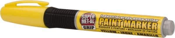 Super Met-Al - Yellow Paint Marker - Oil Based Paint - Eagle Tool & Supply