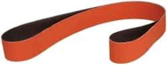 3M - 2" Wide x 72" OAL, 36 Grit, Ceramic Abrasive Belt - Ceramic, Very Coarse, Coated, YF Weighted Cloth Backing, Wet/Dry, Series 984F - Eagle Tool & Supply