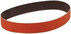 3M - 1-1/2" Wide x 18-15/16" OAL, 80 Grit, Ceramic Abrasive Belt - Ceramic, Medium, Coated, YF Weighted Cloth Backing, Wet/Dry, Series 777F - Eagle Tool & Supply