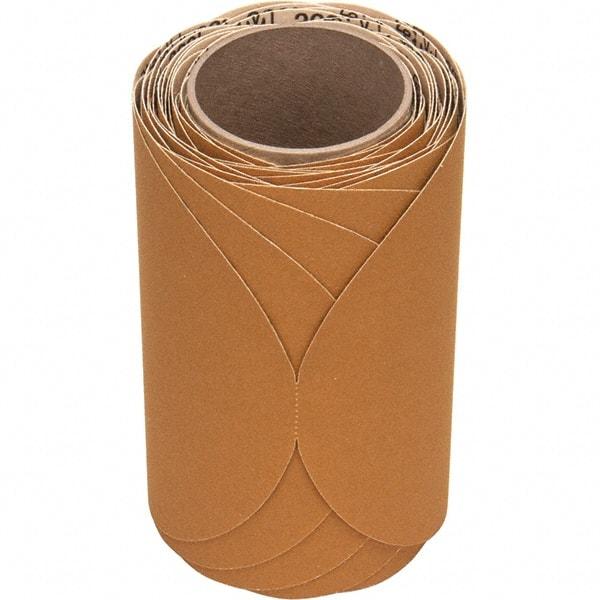 3M - 8" Diam, 150 Grit FEPA, Aluminum Oxide Adhesive PSA Disc - Very Fine Grade, Gold, Paper Backing, Flexible, Use with Random Orbital Sanders - Eagle Tool & Supply