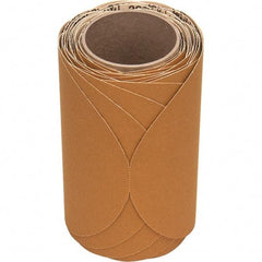 3M - 8" Diam, 150 Grit FEPA, Aluminum Oxide Adhesive PSA Disc - Very Fine Grade, Gold, Paper Backing, Flexible, Use with Random Orbital Sanders - Eagle Tool & Supply