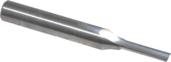 Onsrud - 1/8" Diam, 1/4" Shank Diam, 1/2" Length of Cut, 1 Flute Single Edge Straight Router Bit - 2" Overall Length, Right Hand Cut, Solid Carbide - Eagle Tool & Supply