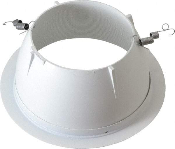 Cooper Lighting - 7-1/4 Inch Wide, Water Resistant, White Fixture Baffle Trim - Metal, UL/cUL Wet Location Listed - Eagle Tool & Supply
