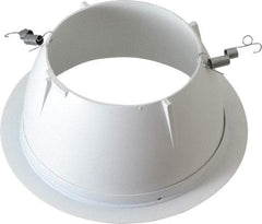 Cooper Lighting - 7-1/4 Inch Wide, Water Resistant, White Fixture Baffle Trim - Metal, UL/cUL Wet Location Listed - Eagle Tool & Supply