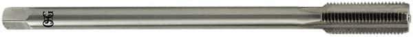 OSG - M6x1.00 Metric Coarse 3 Flute H3 Bright Finish Solid Carbide Hand Extension Tap - Bottoming Chamfer, 3-15/16" OAL, 6H Class of Fit, Series 356 - Eagle Tool & Supply