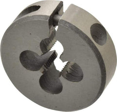 Interstate - #10-48 UNS Thread, 13/16" Outside Diam High Speed Steel Round Die - Right Hand Thread, Adjustable - Exact Industrial Supply