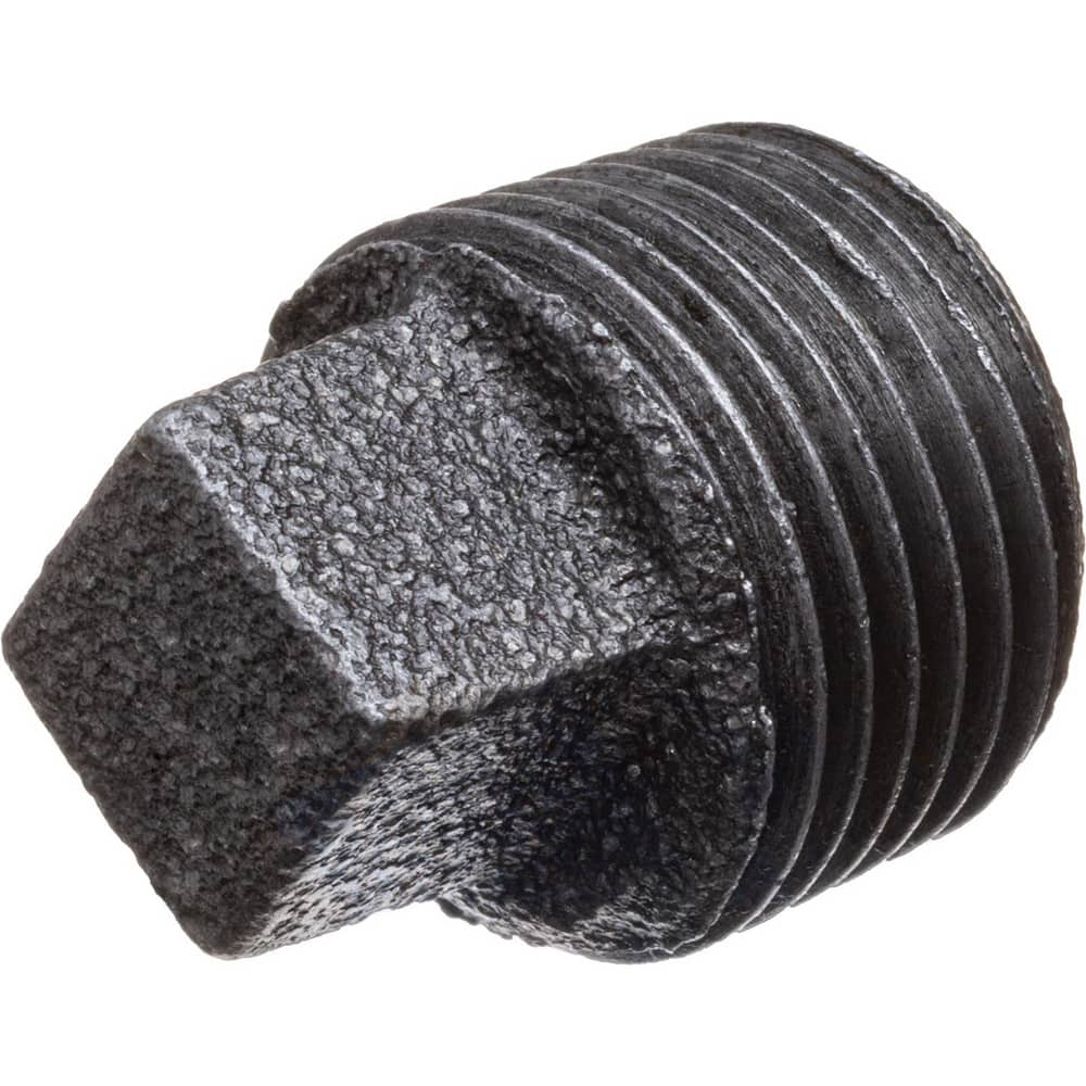 Black Pipe Fittings; Fitting Type: Square Head Plug; Fitting Size: 1/2″; Material: Malleable Iron; Finish: Black; Thread Standard: BSPT; Connection Type: Threaded; Lead Free: No; Standards: ASTM A197; BS EN 1562