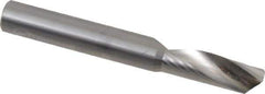 Onsrud - 3/8" Cutting Diam x 1-1/8" Length of Cut, 1 Flute, Upcut Spiral Router Bit - Uncoated, Right Hand Cut, Solid Carbide, 3" OAL x 3/8" Shank Diam, Single Edge, 22° Helix Angle - Eagle Tool & Supply