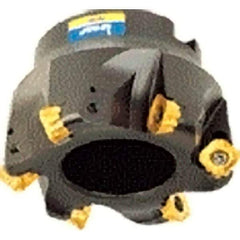 Iscar - 1.53" Cut Diam, 3/4" Arbor Hole, 0.236" Max Depth of Cut, Indexable Chamfer & Angle Face Mill - 4 Inserts, O45MT\xB6R90MT\xB6S45MT\xB6S90MT Insert, Right Hand Cut, 4 Flutes, Series FRCM - Eagle Tool & Supply