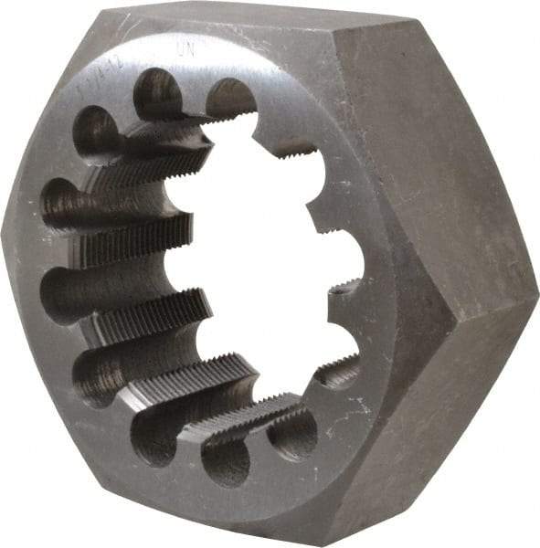 Interstate - 3-1/4 - 12 UNS Thread, 5" Hex, Right Hand Thread, Hex Rethreading Die - Carbon Steel - Exact Industrial Supply